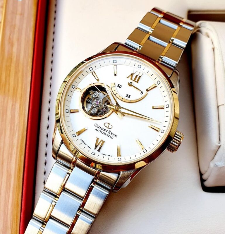 Orient Star Open heart Demi Gold #RE-AT0004S00B