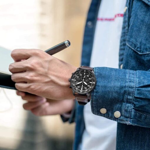 Đồng hồ Citizen Eco-Drive Aviator Chronograph Men's Watch CA0695-09E -  Benwatchs chuyên cung cấp đồng hồ chính hãng giá tốt