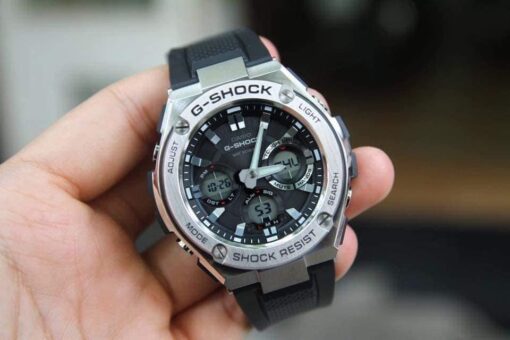 Đồng hồ nam Casio #Gshock GST-S110-1ADR dây nhựa cao cấp màu đen