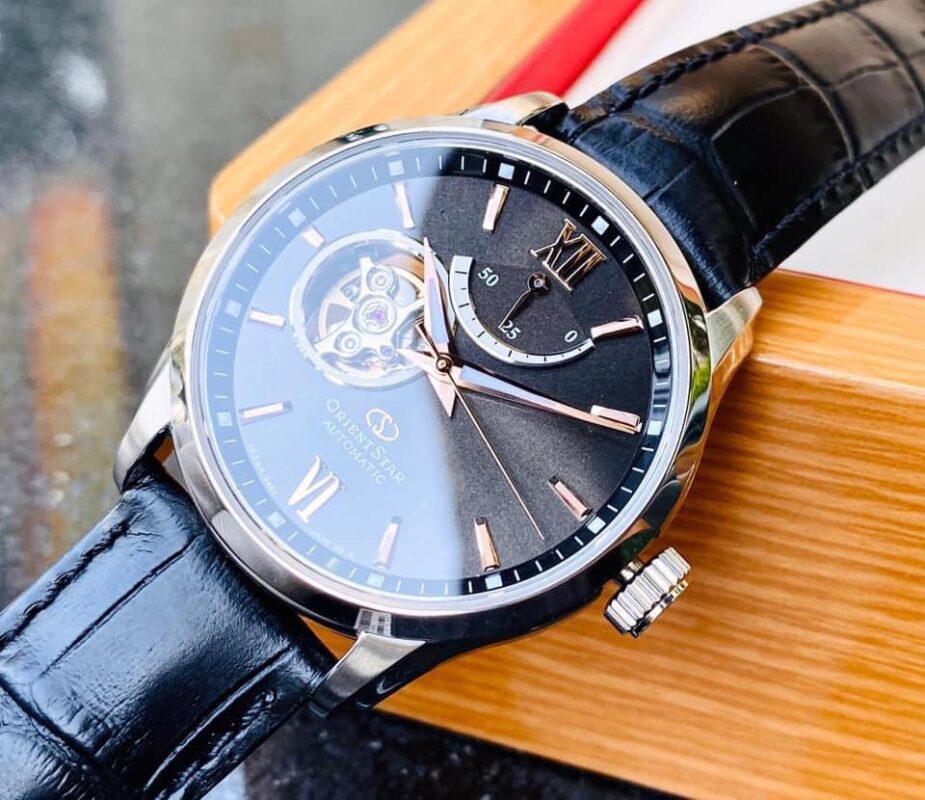 Orient Star Open heart Brown Dial #RE-AT0007N00B