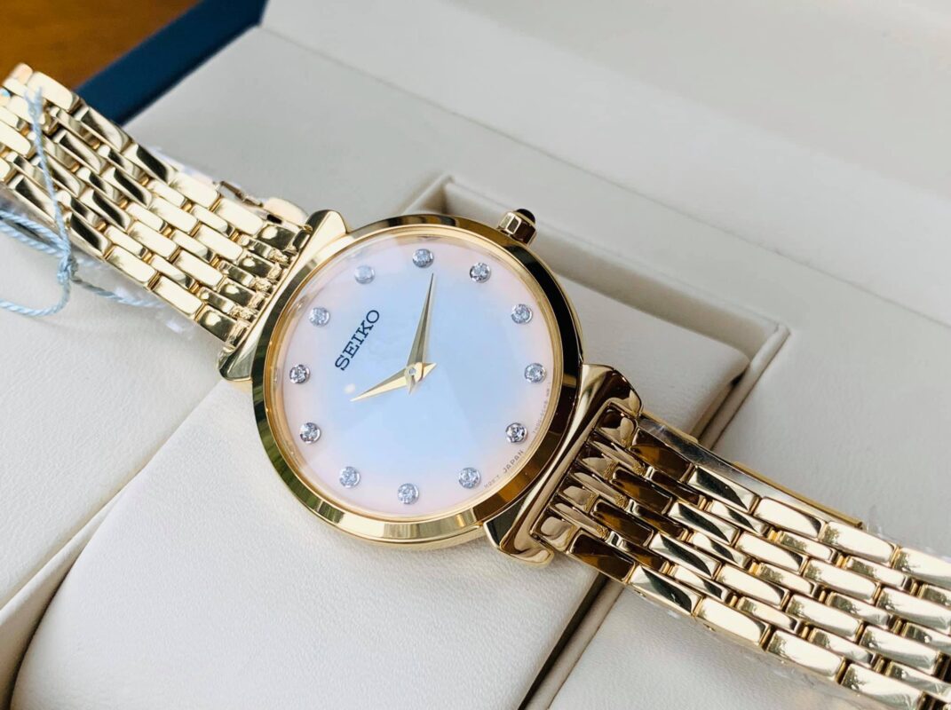 SEIKO SFQ802P1 đính đá SWAROVSKI sang trọng