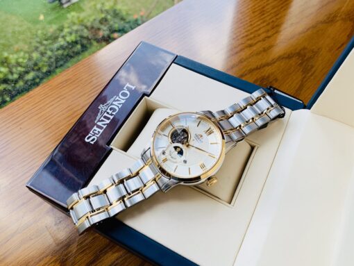 Đồng hồ nam ORIENT SUN & MOON OPEN HEART DEMI GOLD RA-AS0001S00B