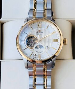 Đồng hồ nam ORIENT SUN & MOON OPEN HEART DEMI GOLD RA-AS0001S00B