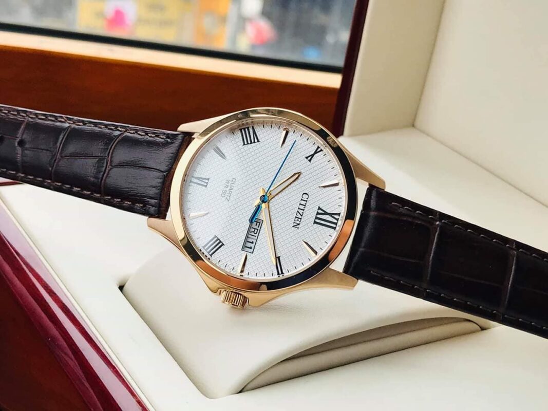  Citizen Quartz Classic Day Date Black Rose Gold     TAG :  BF2023-01H