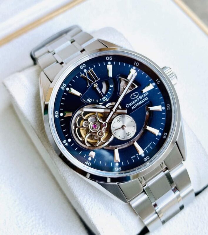 Đồng hồ nam dây kim loại Orient Star SDK05002D0 (Mặt Xanh)