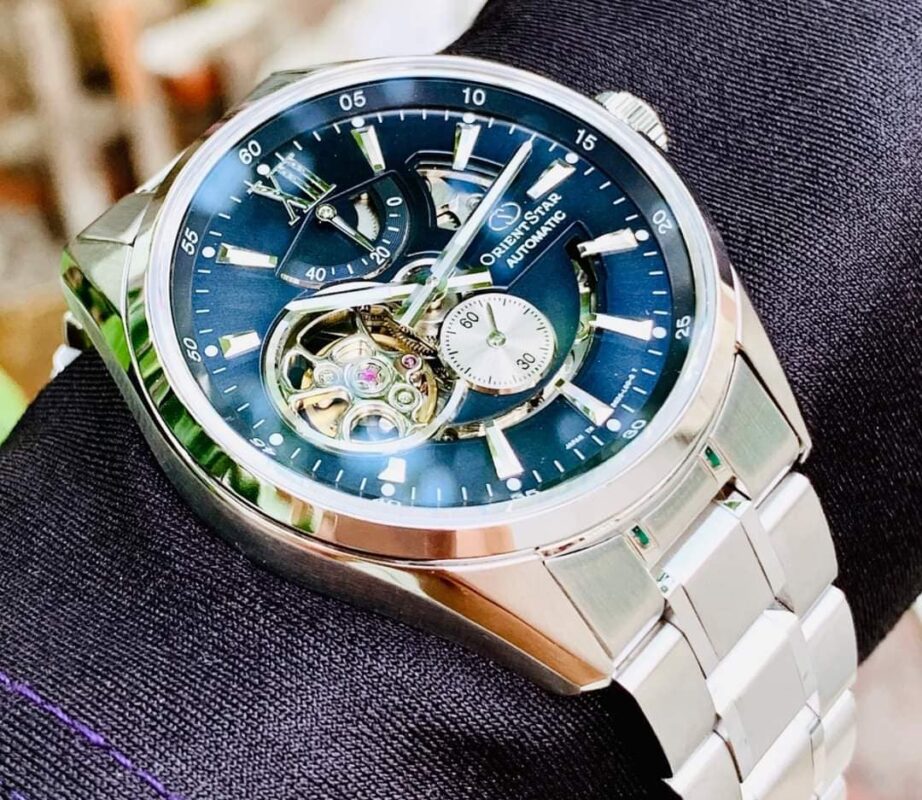 Đồng hồ nam dây kim loại Orient Star SDK05002D0 (Mặt Xanh)