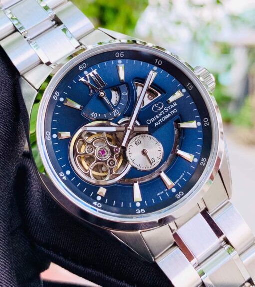 Đồng hồ nam dây kim loại Orient Star SDK05002D0 (Mặt Xanh)