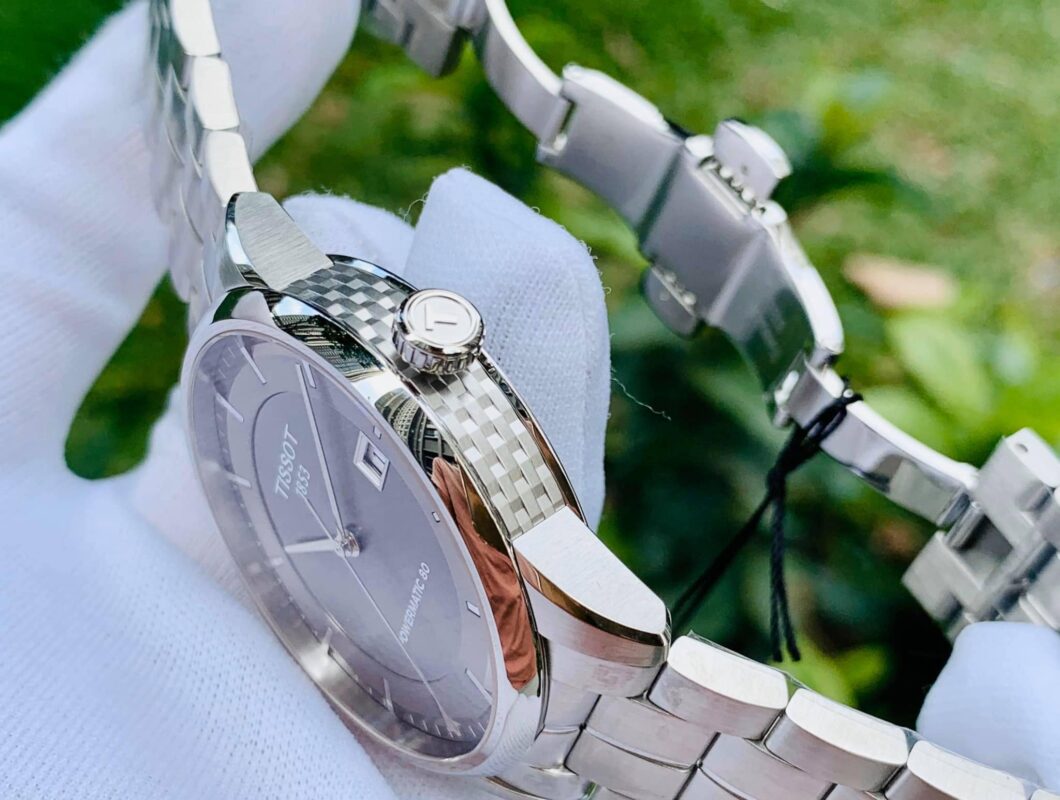 TlSSOT LUXURY AUTOMATIC POWERMATIC 80 T086.407.11.061.00 (T0864071106100) dành cho NAM - VIÊN THIÊN THẠCH XÁM HUYỀN BÍ