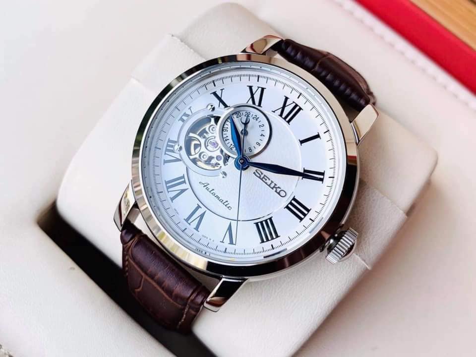 Seiko SSA231 Thuộc dòng Presage cao cấp của Seiko, mặt số bằng lụa -  Benwatchs chuyên cung cấp đồng hồ chính hãng giá tốt