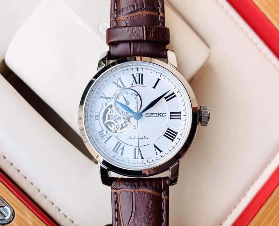 Seiko SSA231 Thuộc dòng Presage cao cấp của Seiko, mặt số bằng lụa -  Benwatchs chuyên cung cấp đồng hồ chính hãng giá tốt
