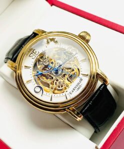 Đồng hồ nam mặt số nâu tự động Thomas Earnshaw Longcase ES-8011-07
