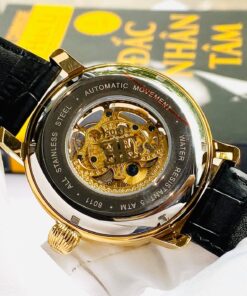  Đồng hồ nam mặt số nâu tự động Thomas Earnshaw Longcase ES-8011-07