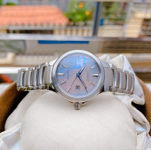 Đồng Hồ Citizen EW2520-56Y Nữ Eco-Drive Xà Cừ Lịch Ngày 30mm