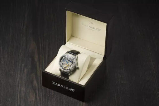 Đồng hồ nam THOMAS EARNSHAW ES-8093-01 Longitude Skeleton Automatic Black Dial Men's Watch