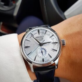 Seiko Presage Cocktail Power Reserve Blue Leather - Seiko SSA343J1 -  Benwatchs chuyên cung cấp đồng hồ chính hãng giá tốt