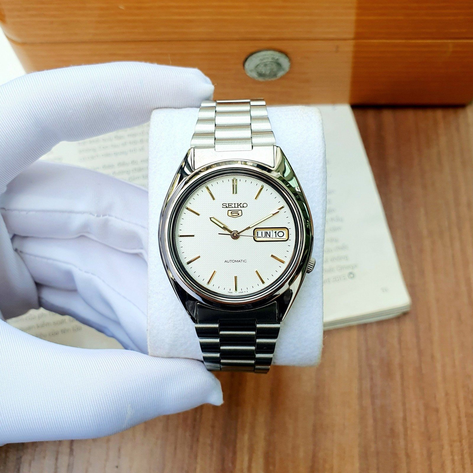 セイコー5 セイコーファイブ メンズ 時計 SNXG47K ホワイト SEIKO 